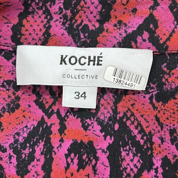 Edgy Koché CollectivePython Buckle Dress, Size 34 - Picture 11 of 11